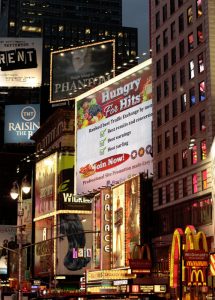 Hungry For Hits banners New York