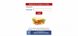 Log in at Hungry For Hits